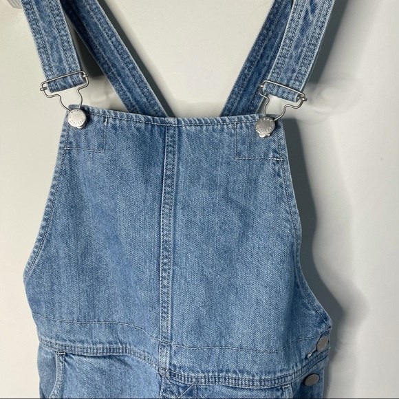 Free People torn up jumper‎ distressed denim skirt overall size 0 - Picture 3 of 10